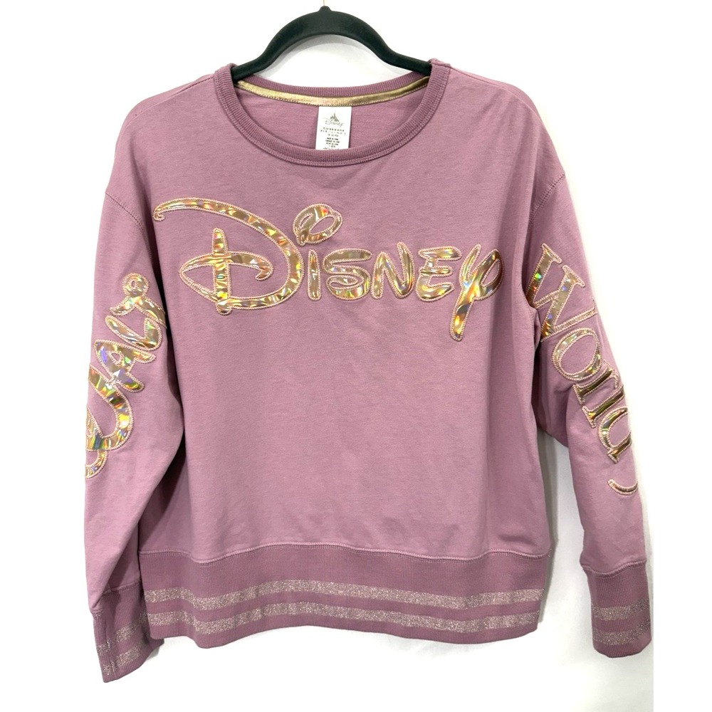 Walt Disney World 50th Anniversary EARidescent Pink Pullover Sweatshirt Size M